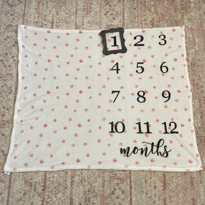Month Milestone Blanket for Baby Girl